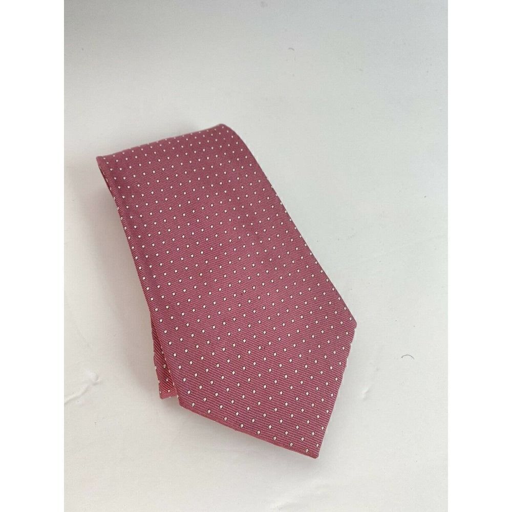 Polo Ralph Lauren Men’s Silk Pink Dusty Rose Micro Polka Dot Classic Satin